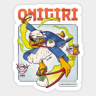 Three Chopsticks Style - Onigiri Sticker